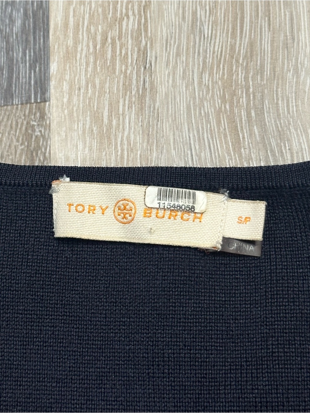 Tory Burch Harley Merino Wool Lace-Up Grommet Dress Navy Blue Small long sleeve - Picture 12 of 14